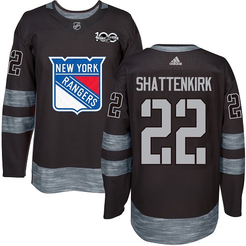 Adidas Rangers #22 Kevin Shattenkirk Black 1917-100th Anniversary Stitched NHL Jersey